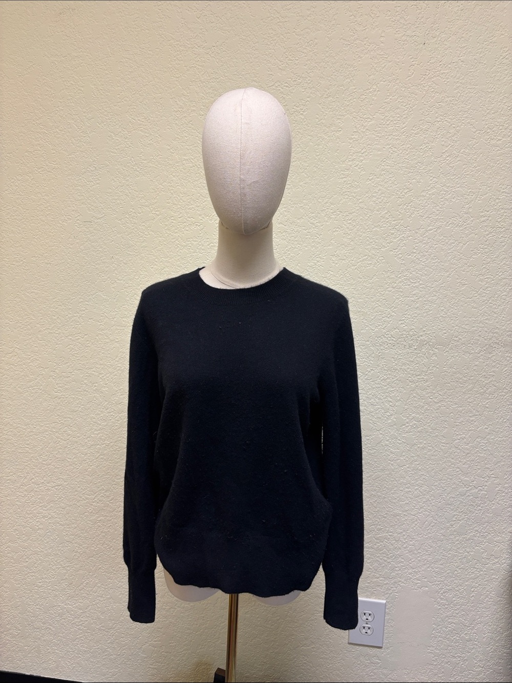 J. Crew Black Crewneck Sweater